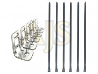 Набор нержавеющих кронштейнов крепления электропроводки 20-35мм