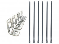 Набор нержавеющих кронштейнов крепления электропроводки 20-35мм