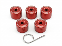 Заглушки на гайки Rays style 17мм (красный)