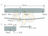 Рессора для пикапа усиленная универсальная