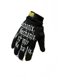 Перчатки Mechanix черно-белые