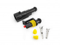 Коннектор папа-мама герметичный (1 пин)