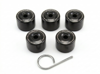 Заглушки на гайки Rays style 17мм (черный)