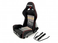 Сиденье спортивное полуковш LM Bride Gias Stradia размер - M (черно-серый)