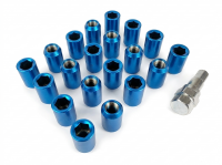 Гайки колесные Topfit открытые M12x1.25 32мм (синий)