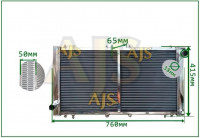 Радиатор алюминиевый Subaru Impreza GC8 50мм MT AJS