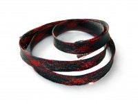 Оплетка для проводов черно-красная (6мм)