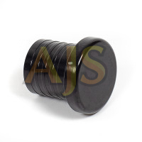 Заглушка алюминиевая 25мм (черный)