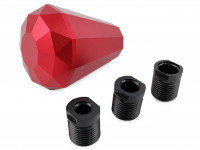 Насадка на ручку КПП алмаз алюминий 70мм (красный)