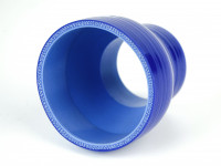 Патрубок силиконовый 0 градусов 70-83 мм (синий)
