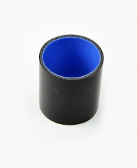 Патрубок силиконовый 0 градусов 76 мм длина 100 мм (черный)