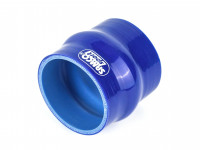 Патрубок силиконовый демпферный 0 градусов 76 мм (синий)
