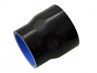 Патрубок силиконовый 0 градусов 63-83 мм (черный)