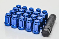 TPI гайки спортивные стальные 33мм М12*1.25 20шт (синий)