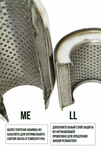 Резонатор глушителя коллекторный 100x120x45 ME