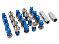 Гайки колесные титановые AJS M12*1.5 48мм (обожженный)