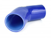 Патрубок силиконовый 45 градусов 76-83 мм (синий)