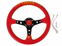 Руль Vertex спортивный с выносом (красный)