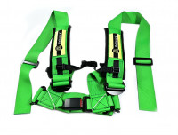 Beltenick ремень безопасности 4х точечный с простой застежкой 76мм (зеленый)