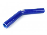 Патрубок силиконовый 45 градусов 28 мм 150*150 мм (синий)