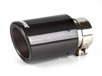 Насадка на глушитель Akrapovic style закругленная с карбоном 60х89мм