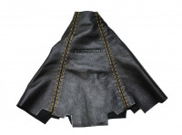 Чехол КПП Nismo универсальный натур. кожа (Россия) (желтая строчка)