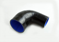 Патрубок силиконовый 90 градусов 38 - 45 мм (черный)