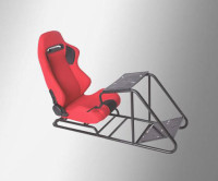 Кресло с кронштейнами для гоночного симулятора