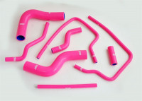 Патрубки системы охлаждения Subaru Impreza GC8 турбо 8шт (розовый)