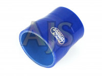 Патрубок силиконовый 0 градусов 35-45 мм (синий)