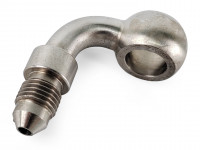 Банжо-фитинг тормозной AN3-10мм 90 градусов SS