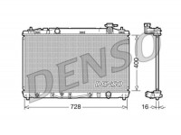 Радиатор двигателя Denso Toyota Camry ACV4 2AZFE 06-11