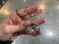 Брелок колесный диск C (золото)