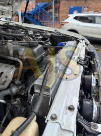 Радиатор алюминиевый Toyota Land Cruiser 80 1FZ бензин 50мм AT AJS (черный)