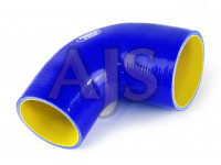Патрубок силиконовый 90 гр 63-76 мм усиленный (синий)