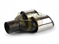 Насадка на глушитель AJS #4 двухцветная 60х185мм