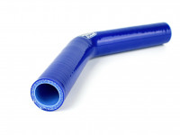 Патрубок силиконовый 45 градусов 25 мм 150*150 мм (синий)
