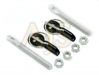 Замки капотные S style (серебро)