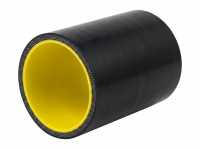 Патрубок силиконовый 0 гр 76 мм прямой усиленный (черный)