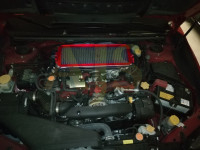 Защитная сетка интеркулера Subaru Forester Legacy Impreza WRX (красный)