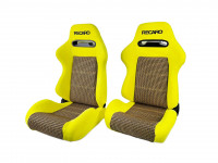 Сиденье спортивное полуковш RECARO SR3 пара (желтый)