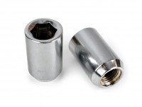 Гайки колесные Topfit открытые M12x1.25 32мм (черный)