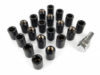 Гайки колесные Topfit открытые M12x1.25 32мм (черный)