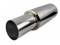 Бочка выхлопная прямоточная AJS Type R (57мм)