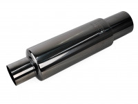 Бочка выхлопная HKS Hi-Power style малая черная вход 76мм выход 102мм