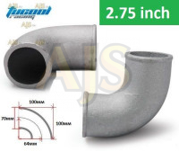 Отвод алюминиевый приварной 90гр 70мм