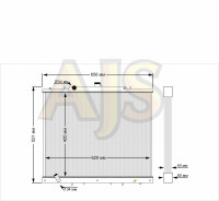 Радиатор алюминиевый MMC Pajero Sport 6G72 40мм AT AJS