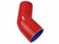 Патрубок силиконовый 45 градусов 63-76 мм (красный)