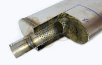 Бочка выхлопная Magnaflow style 4 выхода по 76мм длина 560мм