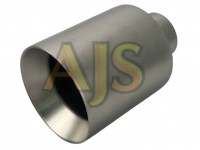 Насадка на глушитель 53х100х155 (матово-серебристый)